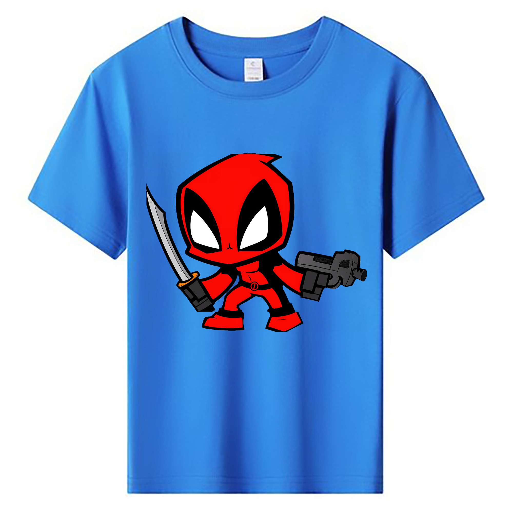 （画像用） Deadpool デッドプール 綿100％キッズTシャツ（フロントプリント）